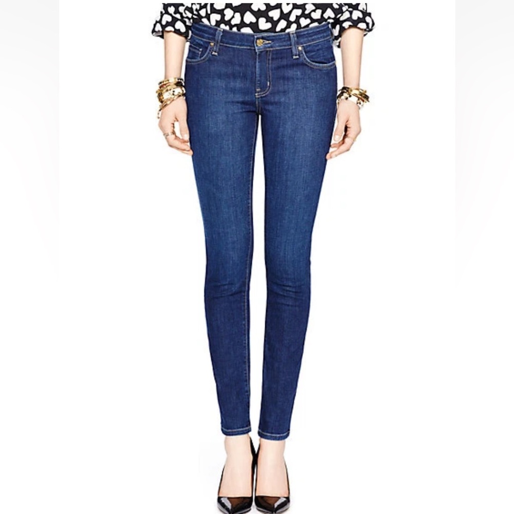 Kate Spade Broome Street Skinny Jeans Size 26 Dark Blue